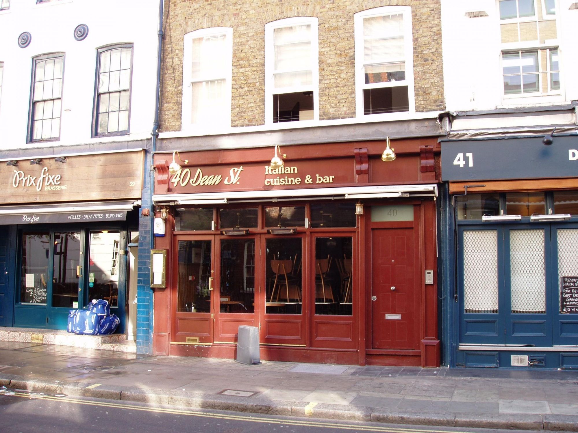 Forty Dean Street W1 May 2018. (External, Key). Published on 07-05-2018