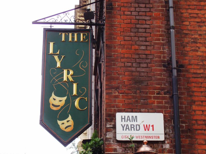 Lyric W1-sign May 2017. (Pub, External, Sign). Published on 21-05-2017
