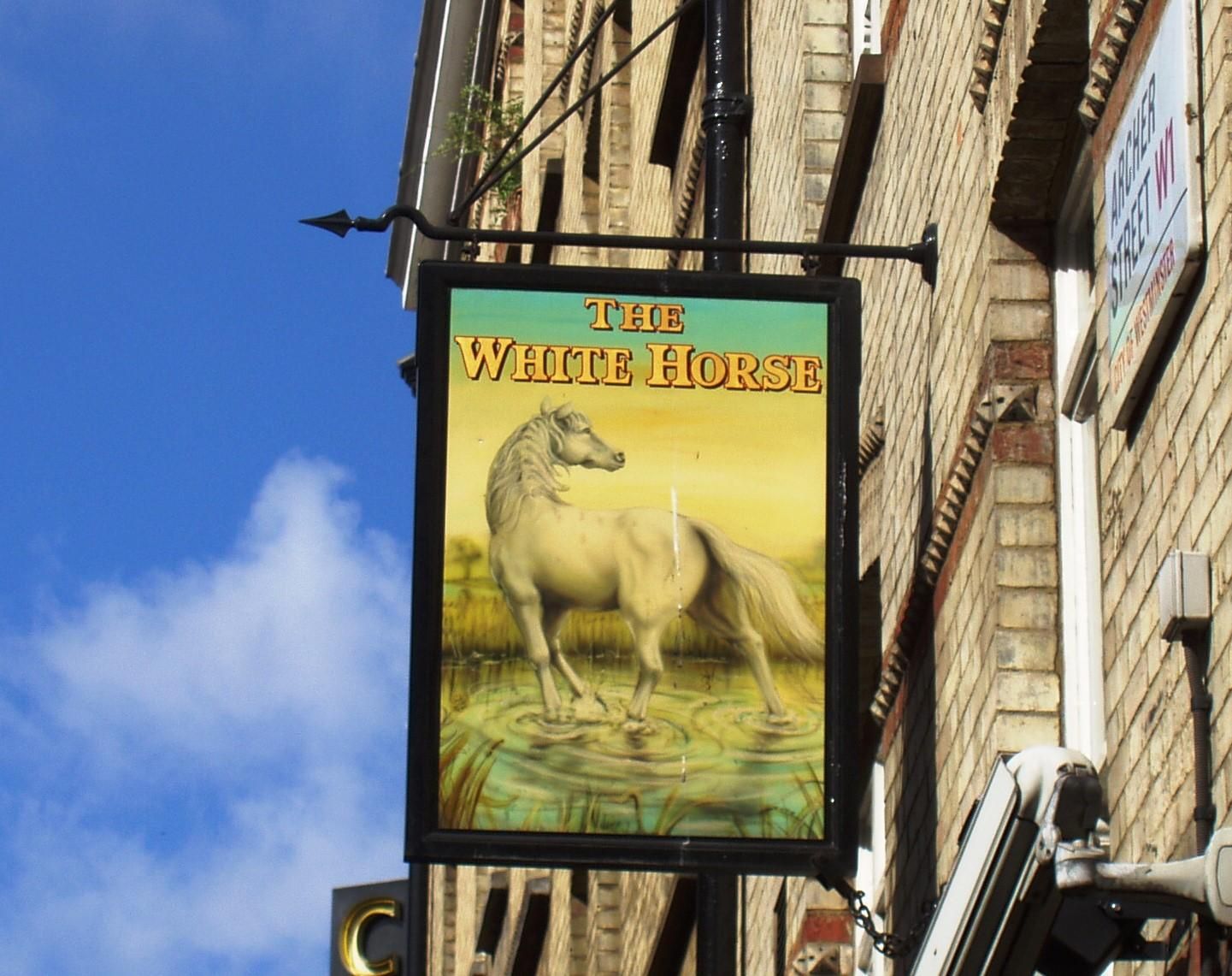 White Horse Rupert St W1-sign May 2017. (Pub, External, Sign). Published on 21-05-2017