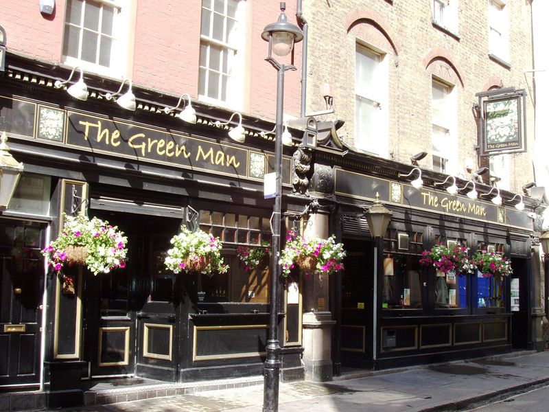 Green Man W1-1 June 2017. (Pub, External, Key). Published on 06-06-2017