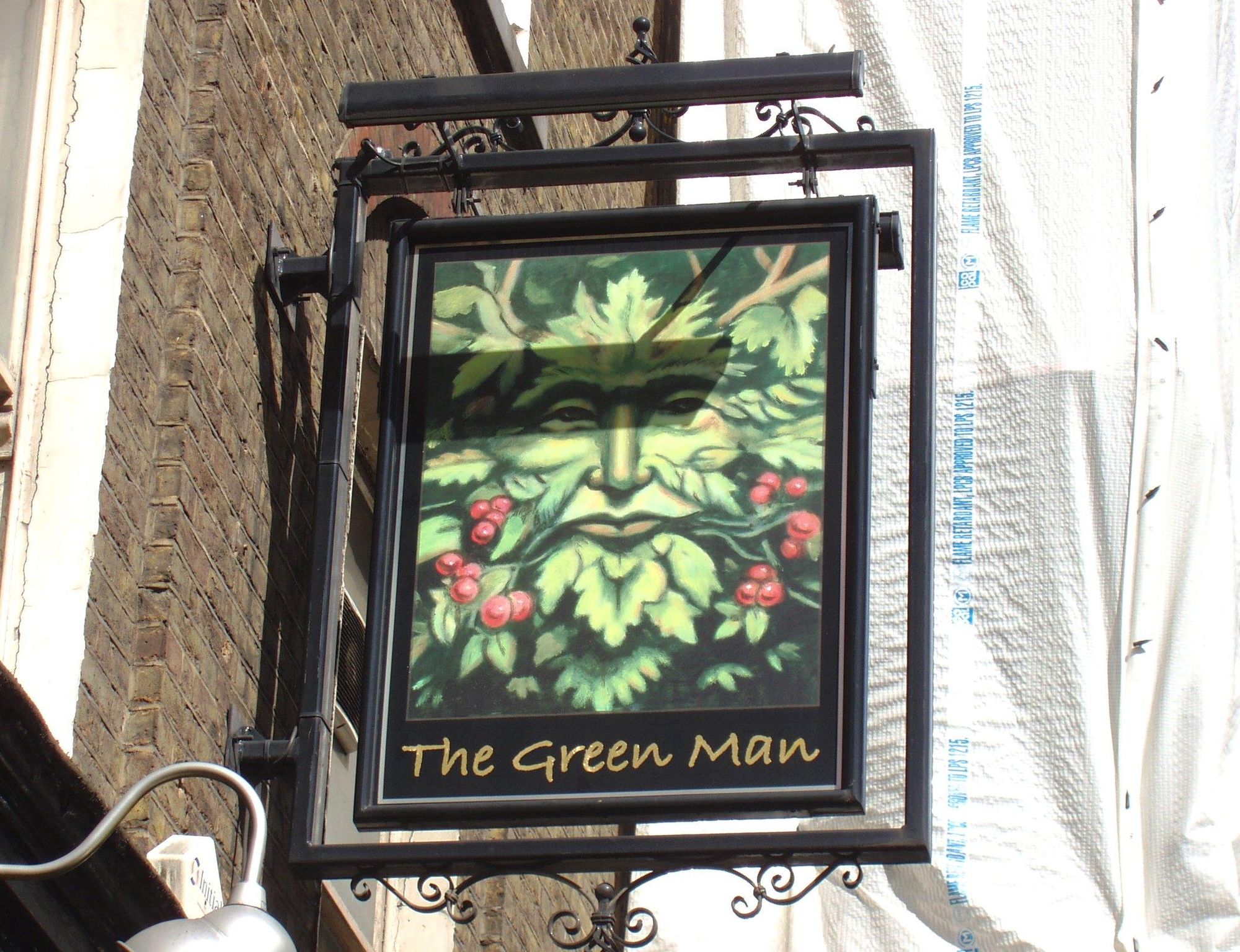 Green Man W1-3 June 2017. (Pub, External, Sign). Published on 06-06-2017