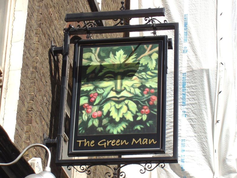 Green Man W1-3 June 2017. (Pub, External, Sign). Published on 06-06-2017 