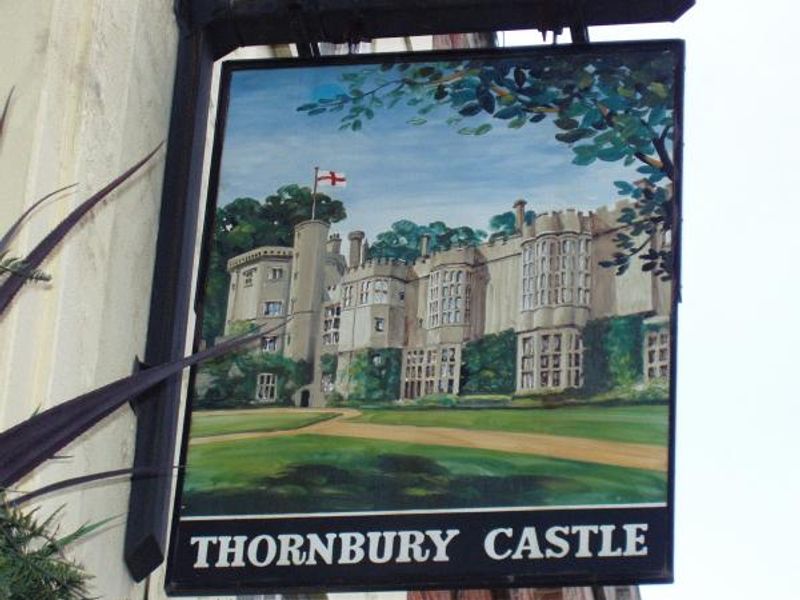 Thornbury Castle W1 sign. (Pub, External, Sign). Published on 30-11-2014 