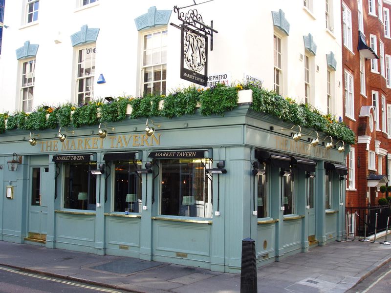 Market Tavern Mayfair Apr 2023. (Pub, External, Key). Published on 09-04-2023