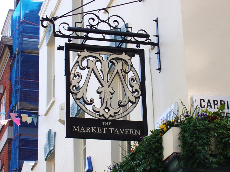 Market Tavern sign Mayfair Apr 2023. (Pub, External, Sign). Published on 09-04-2023 
