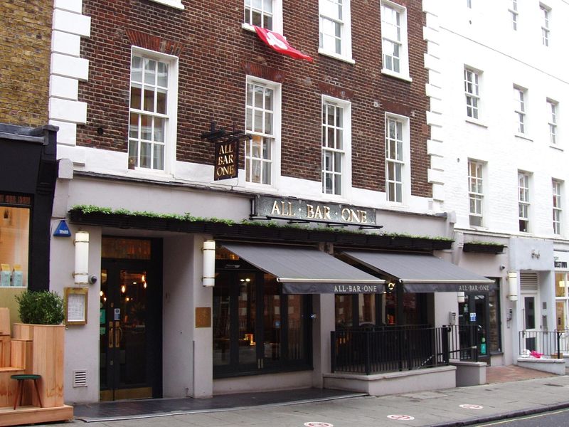 All Bar One Marylebone-2 Feb 2022. (Pub, External). Published on 20-02-2022