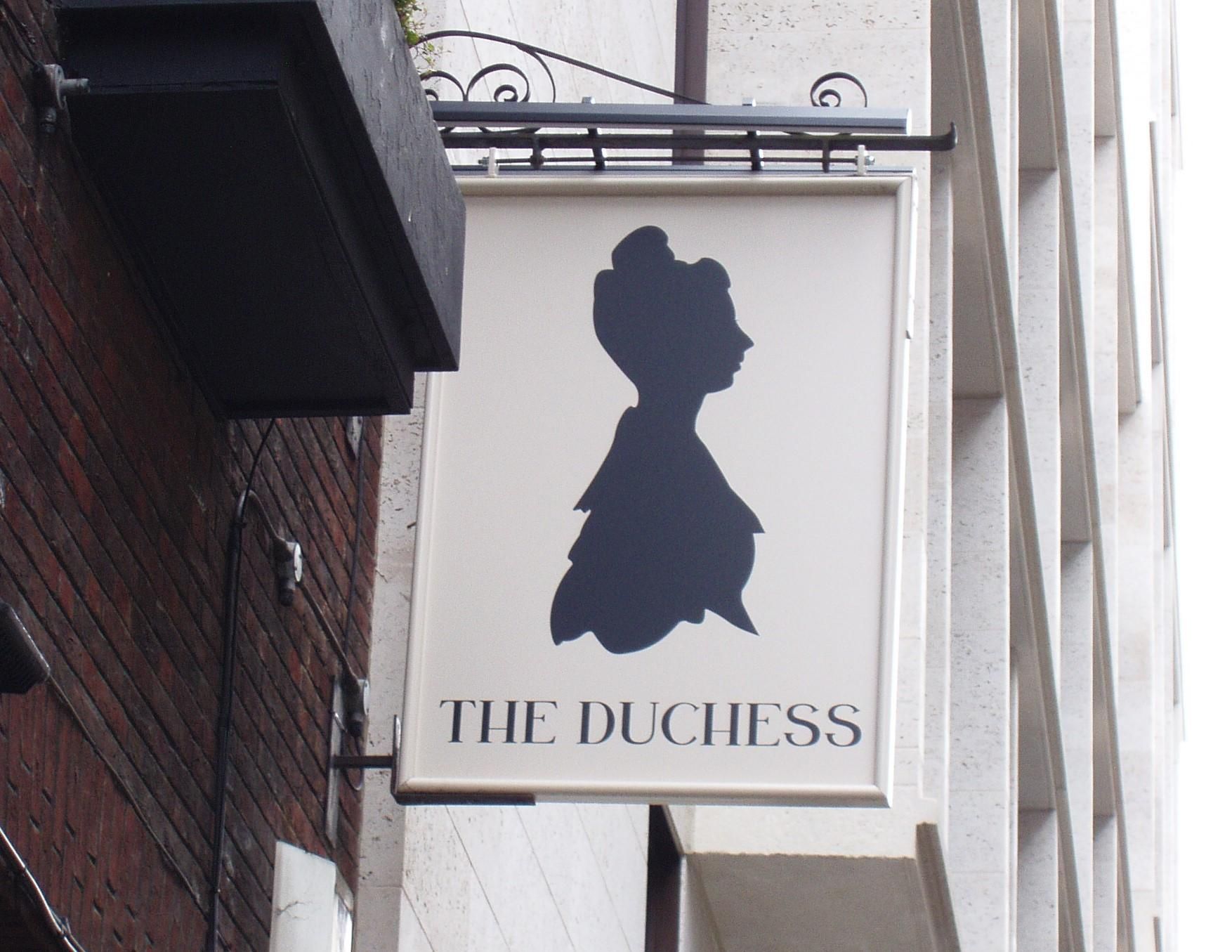 Duchess W1 sign Mar 2023. (Pub, External, Sign). Published on 19-03-2023