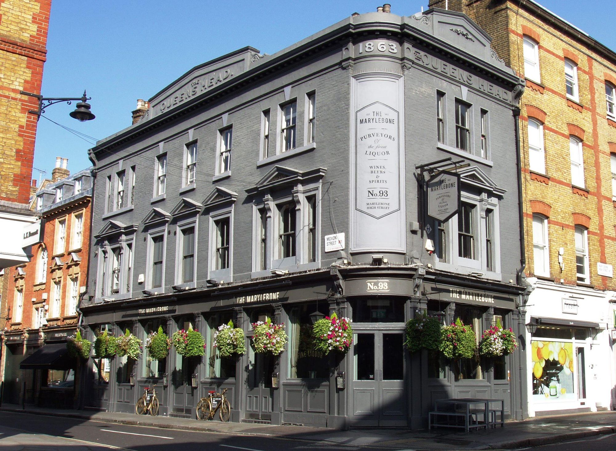 Marylebone W1-1 Aug 2017. (Pub, External, Key). Published on 21-08-2017