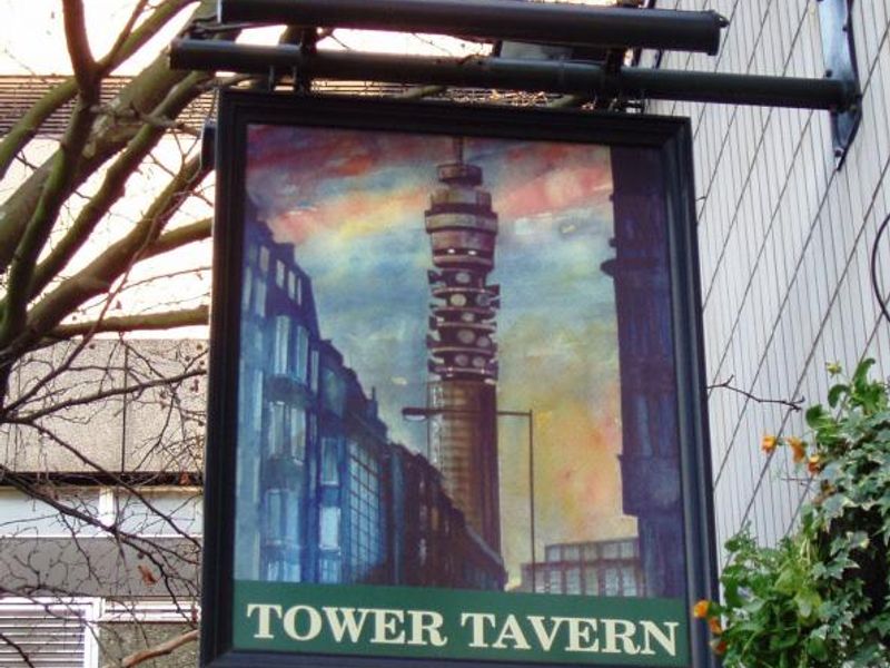 Tower Tavern sign W1. (Pub, External, Sign). Published on 28-12-2014