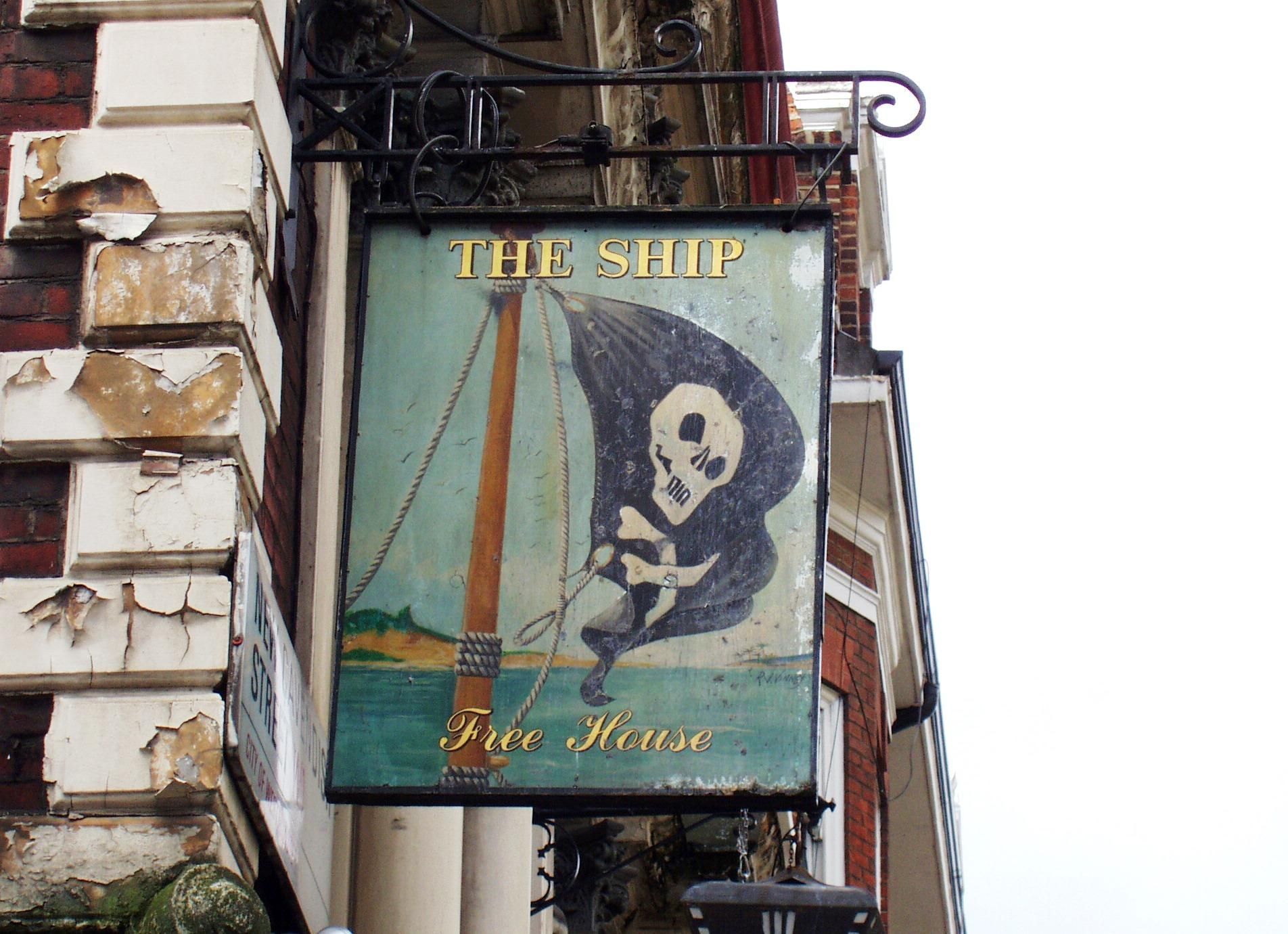 Ship Fitzrovia-4 July 2017. (Pub, External, Sign). Published on 30-07-2017