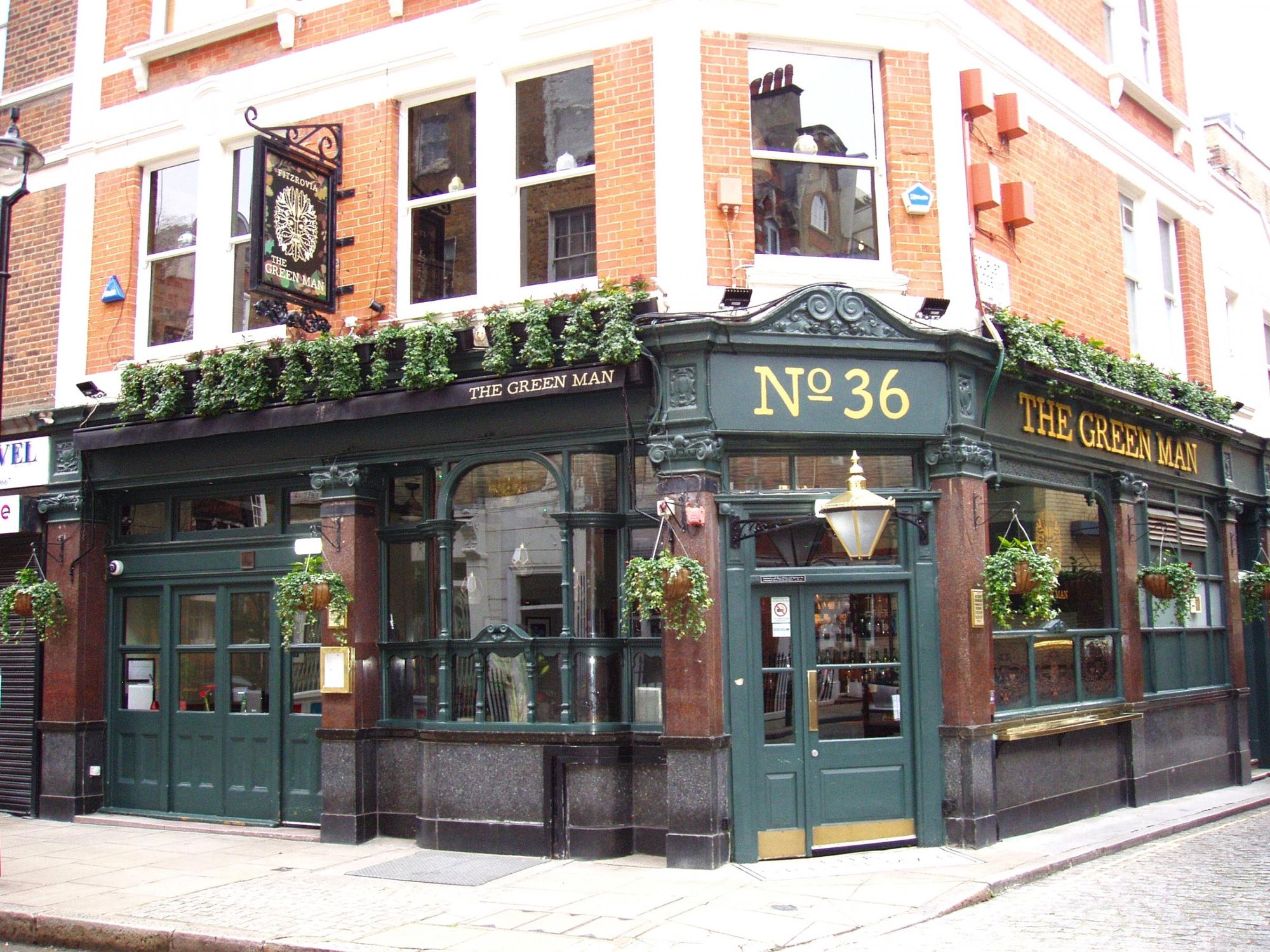 Green Man Fitzrovia-1 Jan 2022. (Pub, External, Key). Published on 23-01-2022