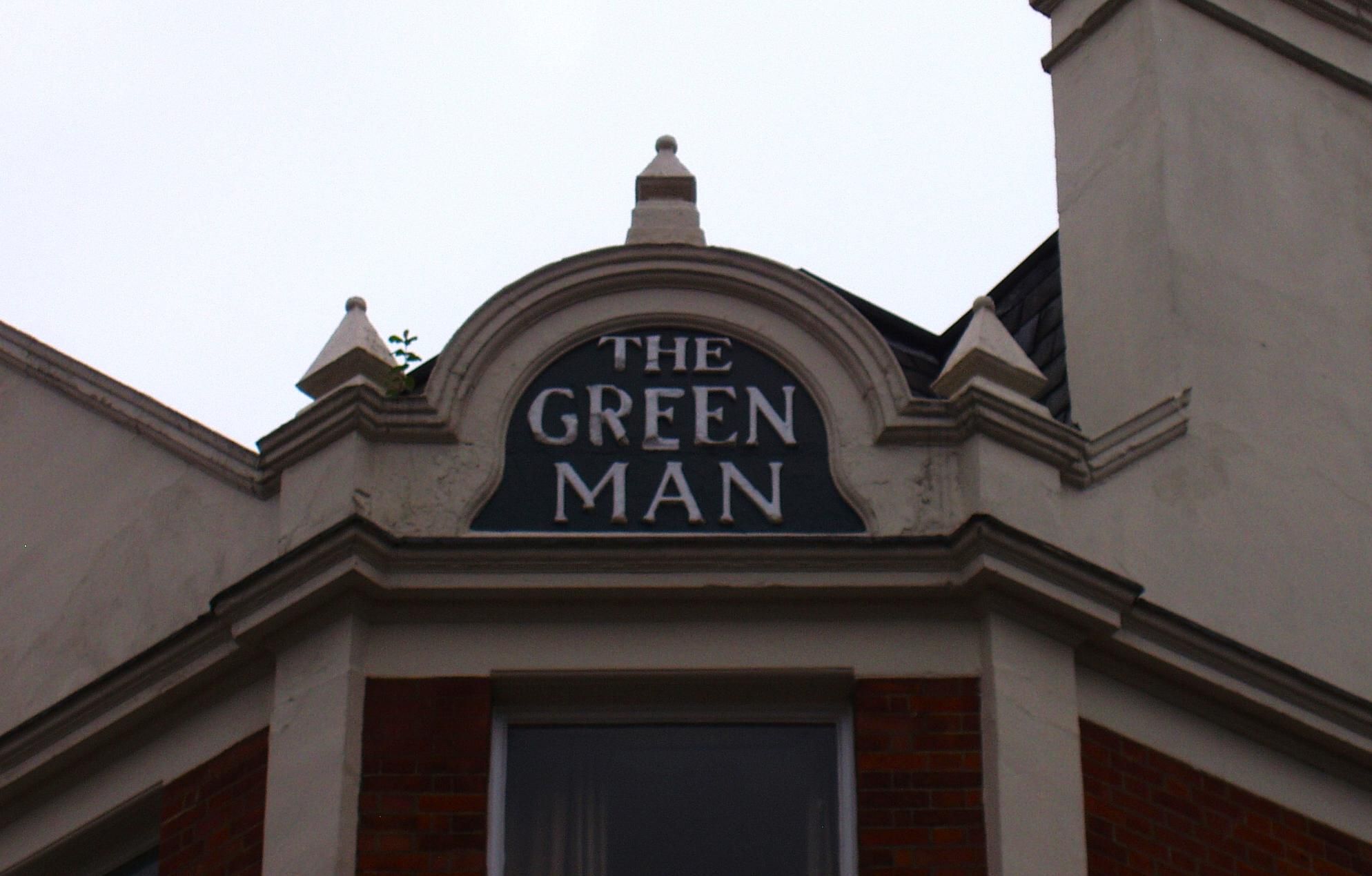 Green Man Fitzrovia-2 Jan 2022. (Pub, External, Sign). Published on 23-01-2022
