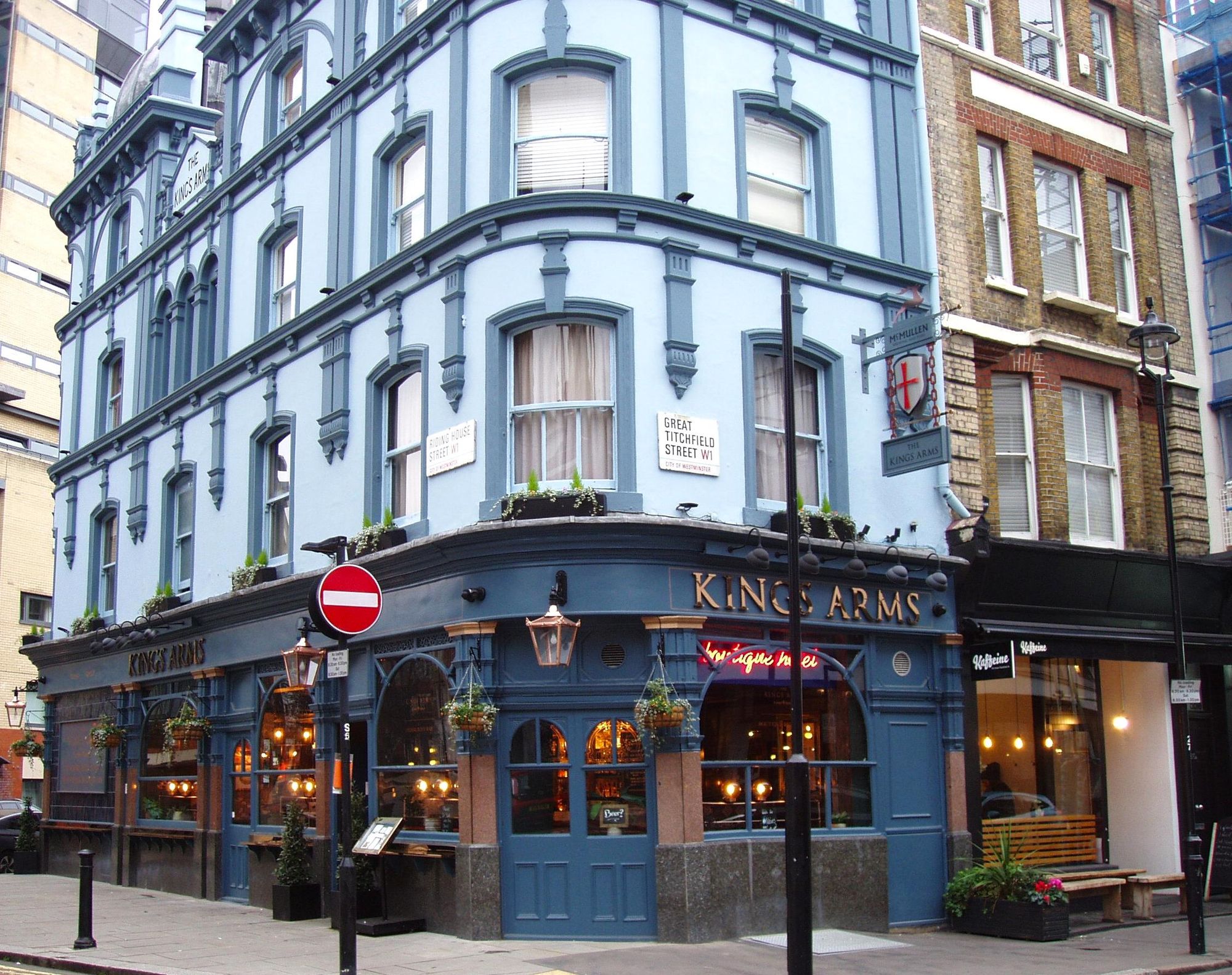 Kings Arms Fitzrovia-1 Jan 2022. (Pub, External, Key). Published on 23-01-2022