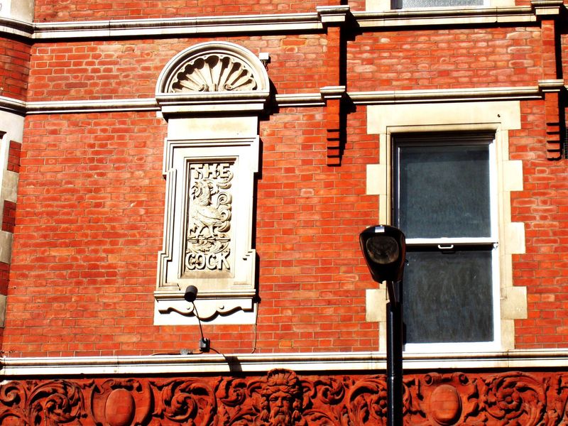 Cock W1 wall plaque July 2017. (Pub, External). Published on 30-07-2017 