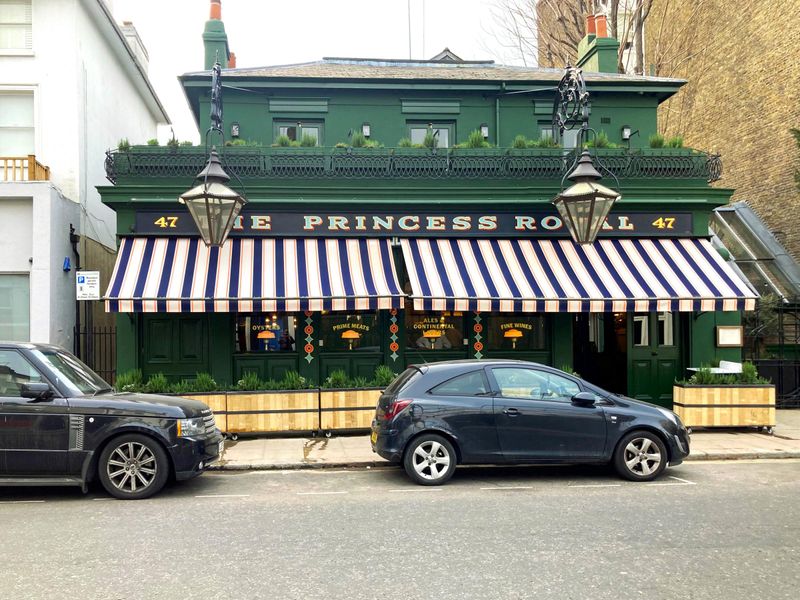 Princess Royal W2 March 2022. (Pub, External, Key). Published on 29-03-2022