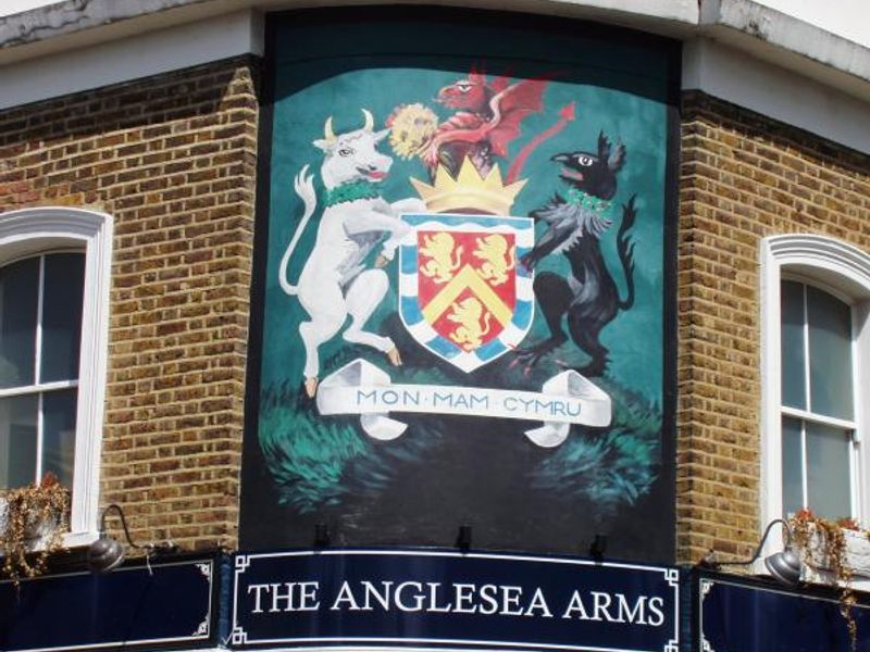 Anglesea Arms W6 sign. (Pub, External, Sign). Published on 12-05-2014 