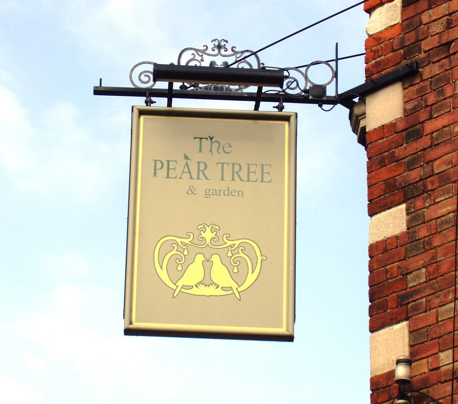 Pear Tree W6-sign April 2017. (Pub, External, Sign). Published on 23-04-2017