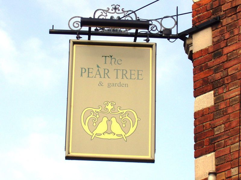 Pear Tree W6-sign April 2017. (Pub, External, Sign). Published on 23-04-2017 