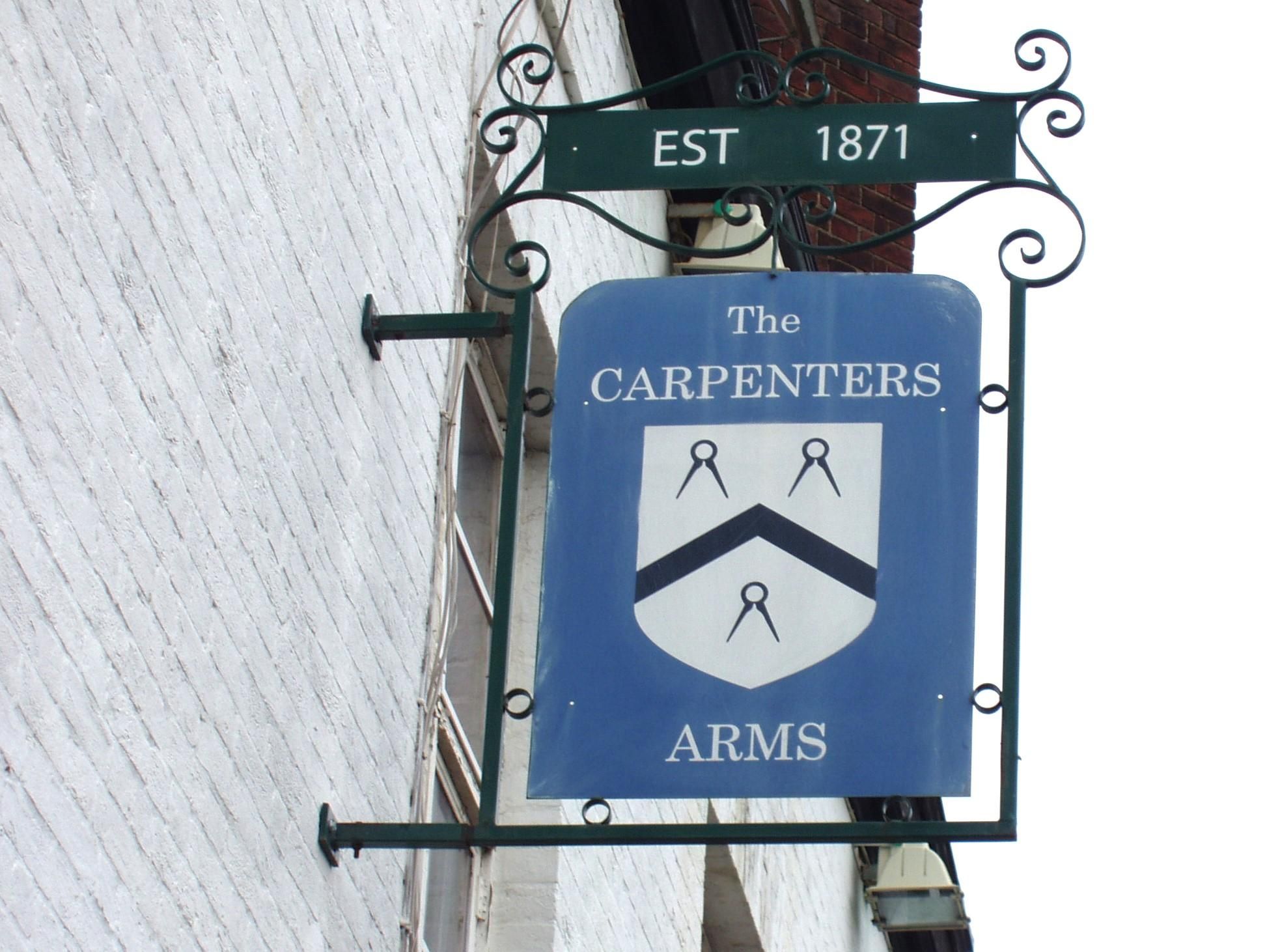 Carpenters Arms-2 Hammersmith Aug 2023. (Pub, External, Sign). Published on 13-08-2023