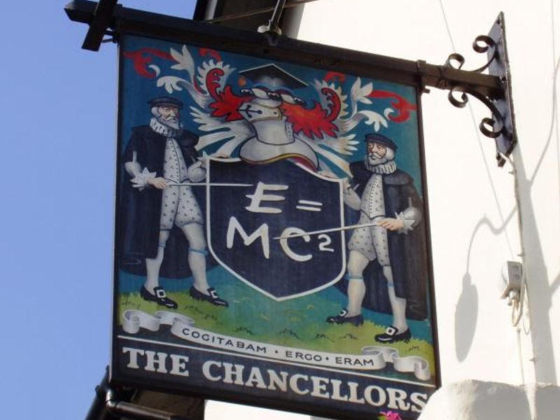 Hammersmith, Chancellors sign. (Pub, External, Sign). Published on 25-08-2013 