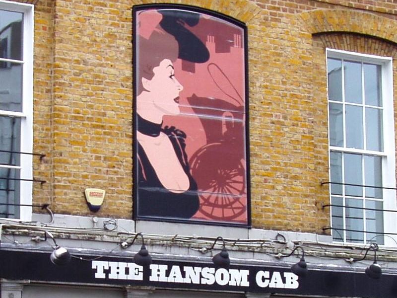 Hansom Cab wall sign. (Pub, External). Published on 13-11-2022 