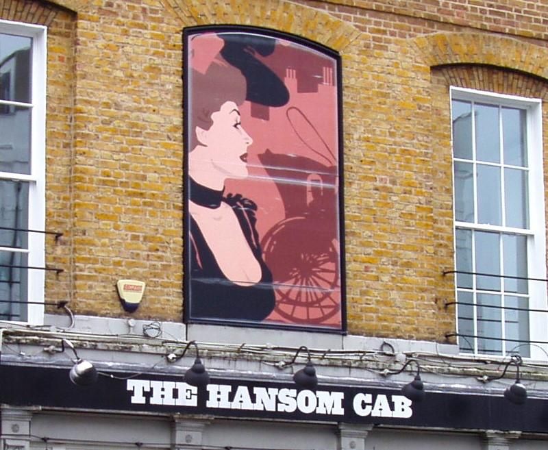 Hansom Cab wall sign. (Pub, External). Published on 13-11-2022