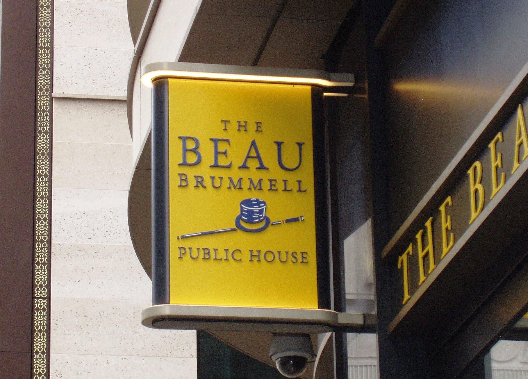 Beau Brummell-sign Jan 2020. (Pub, External, Sign). Published on 12-01-2020