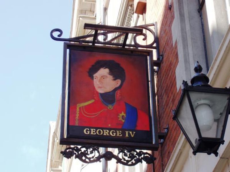 George IV WC2 sign. (Pub, External, Sign). Published on 24-05-2015
