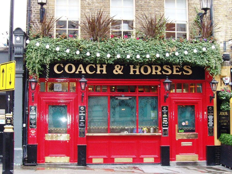 Coach & Horses WC2 Jan 2017. (Pub, External, Key). Published on 08-01-2017