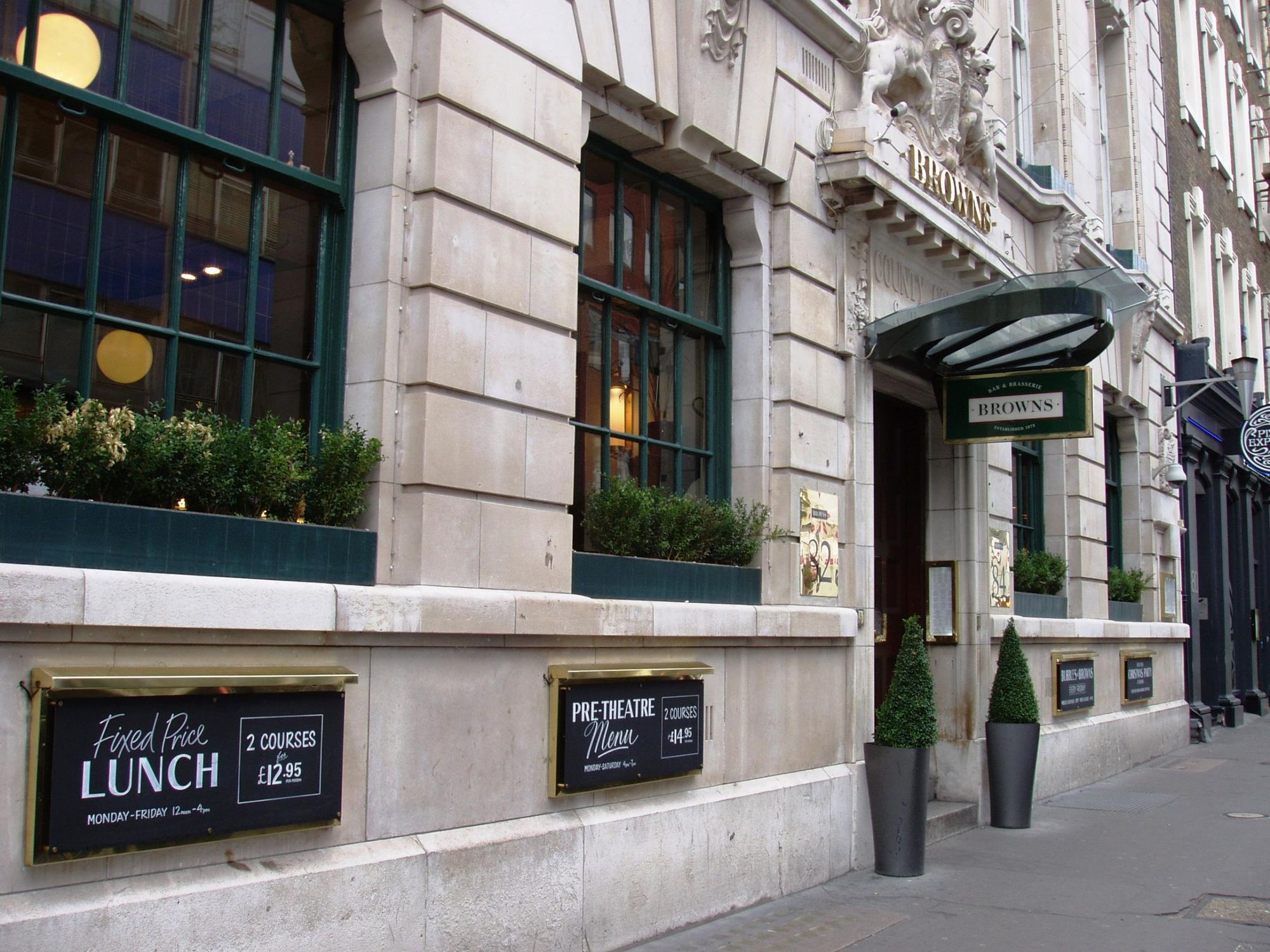 Browns WC2-1 Sep 2017. (Pub, External, Key). Published on 17-09-2017