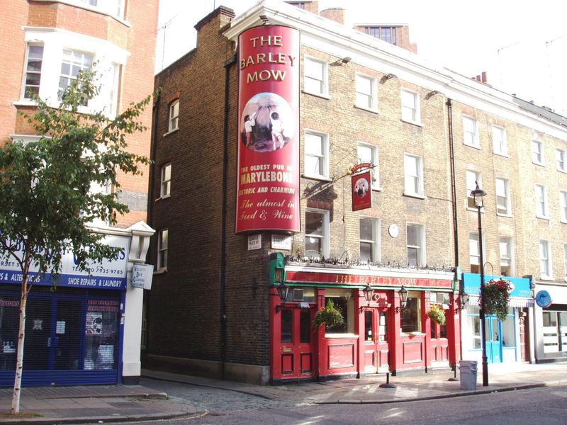 Barley Mow W1-1 Sep 2017. (Pub, External, Key). Published on 11-09-2017
