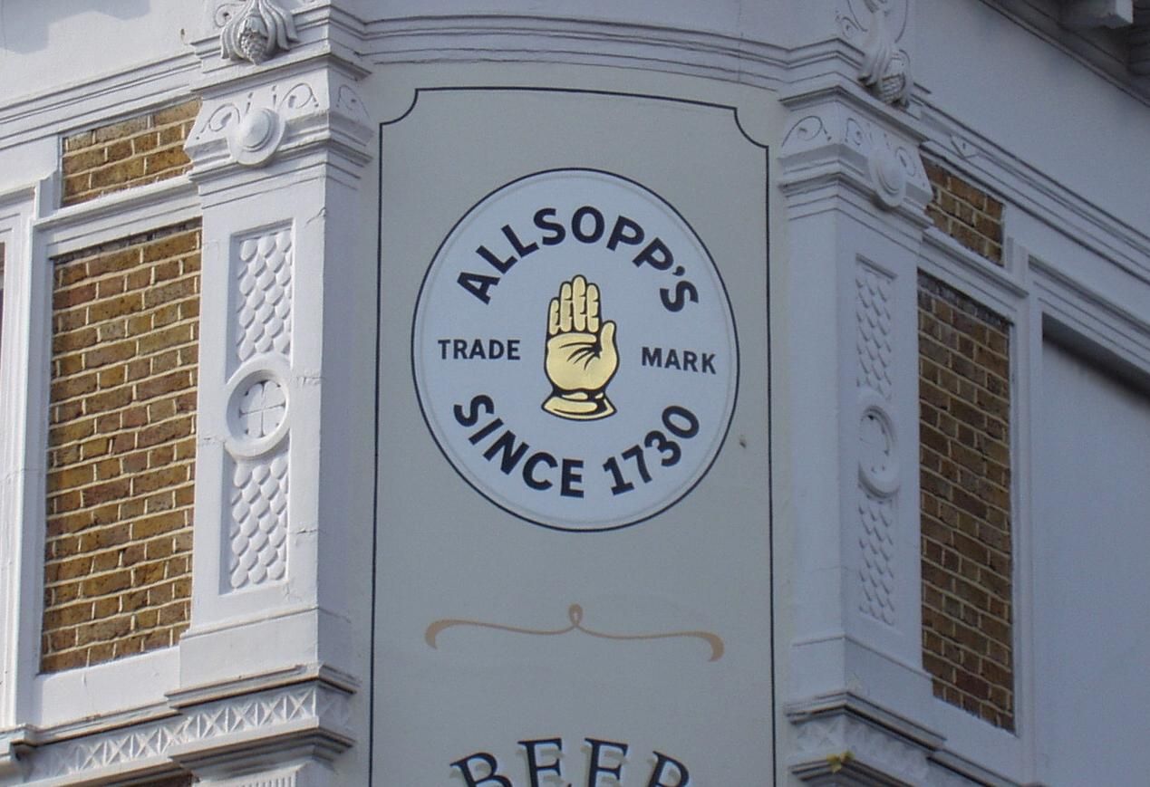 Pelican Allsopps sign Mar 2022. (Pub, External). Published on 20-03-2022