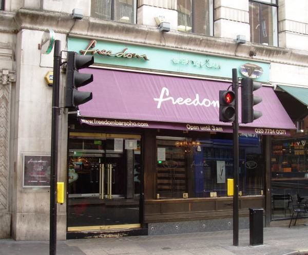 Freedom Bar W1 Oct 2015. (Pub, External, Key). Published on 18-10-2015