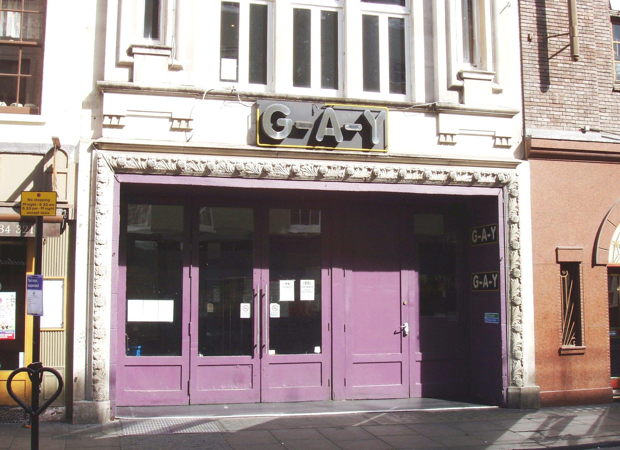 G-A-Y W1 May 2017. (Pub, External, Key). Published on 22-05-2017
