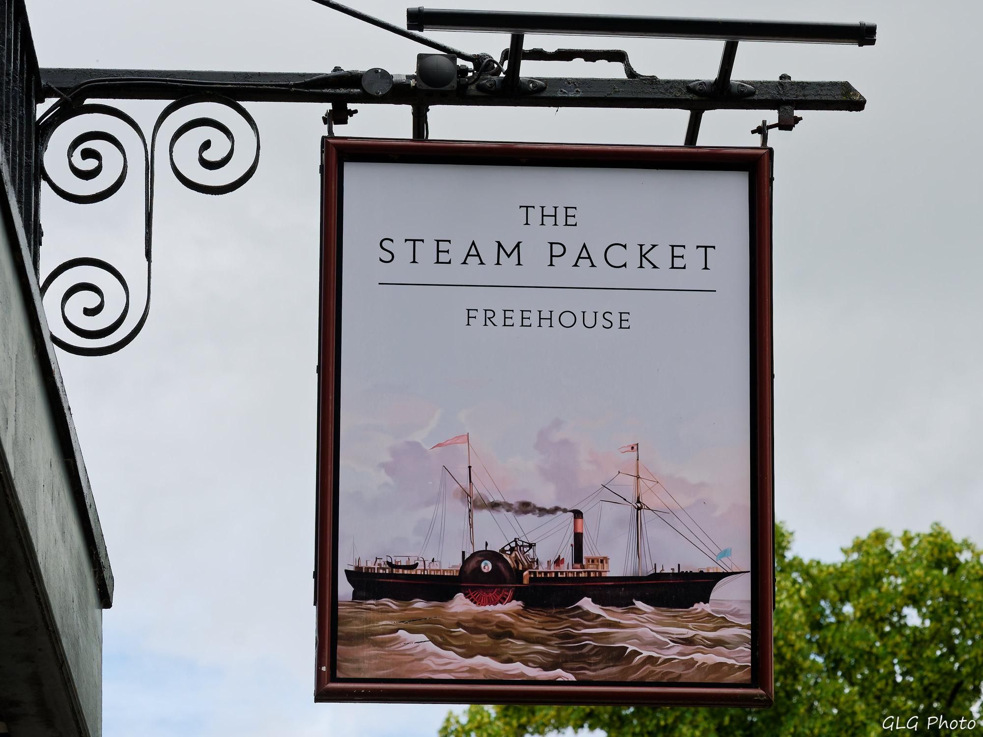 The Steam Packet Pub Sign (June 2026). (External, Sign). Published on 13-06-2026