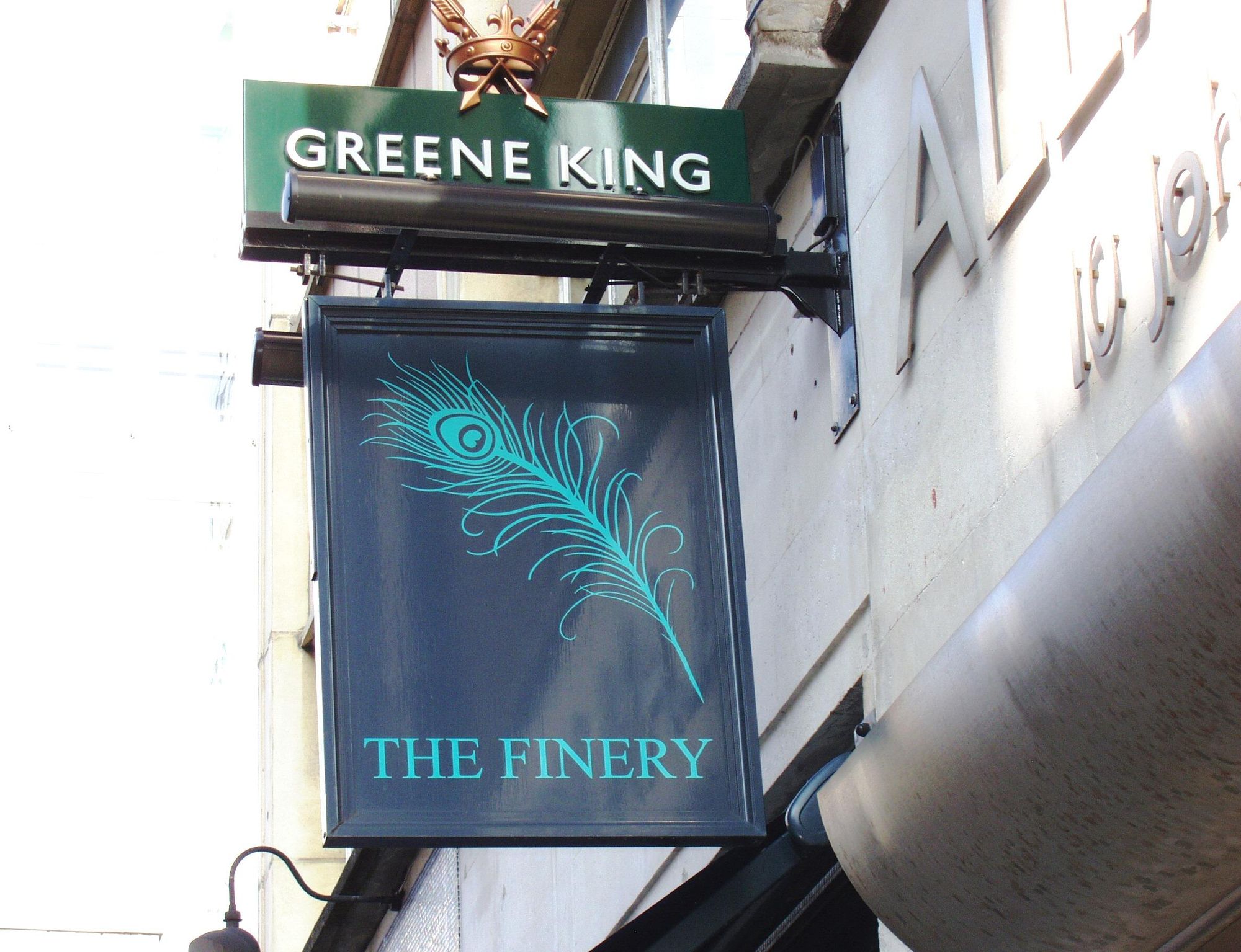Finery W1 sign Aug 2017. (Pub, External, Sign). Published on 20-08-2017