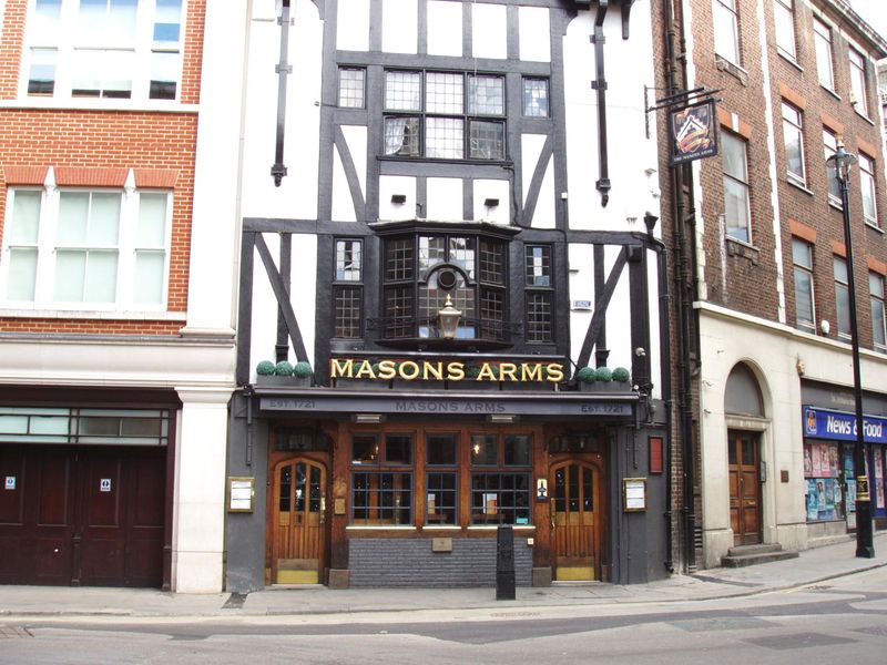 Masons Arms W1-2 Aug 2017. (Pub, External). Published on 27-08-2017