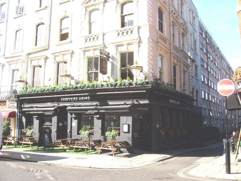 Sawyers Arms W2 Aug 2017. (Pub, External, Key). Published on 06-08-2017