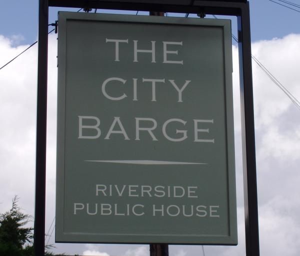 City Barge W4 sign. (Pub, Sign). Published on 22-08-2014