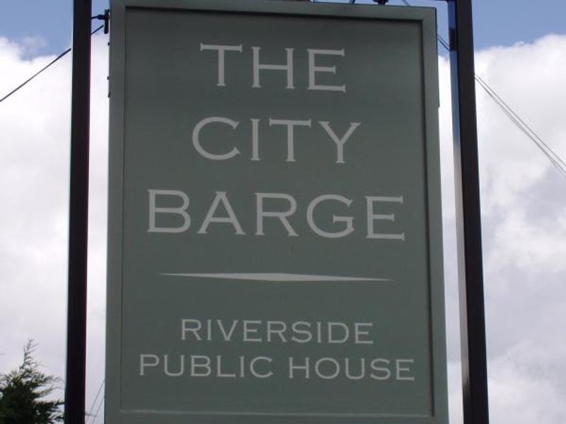 City Barge W4 sign. (Pub, Sign). Published on 22-08-2014