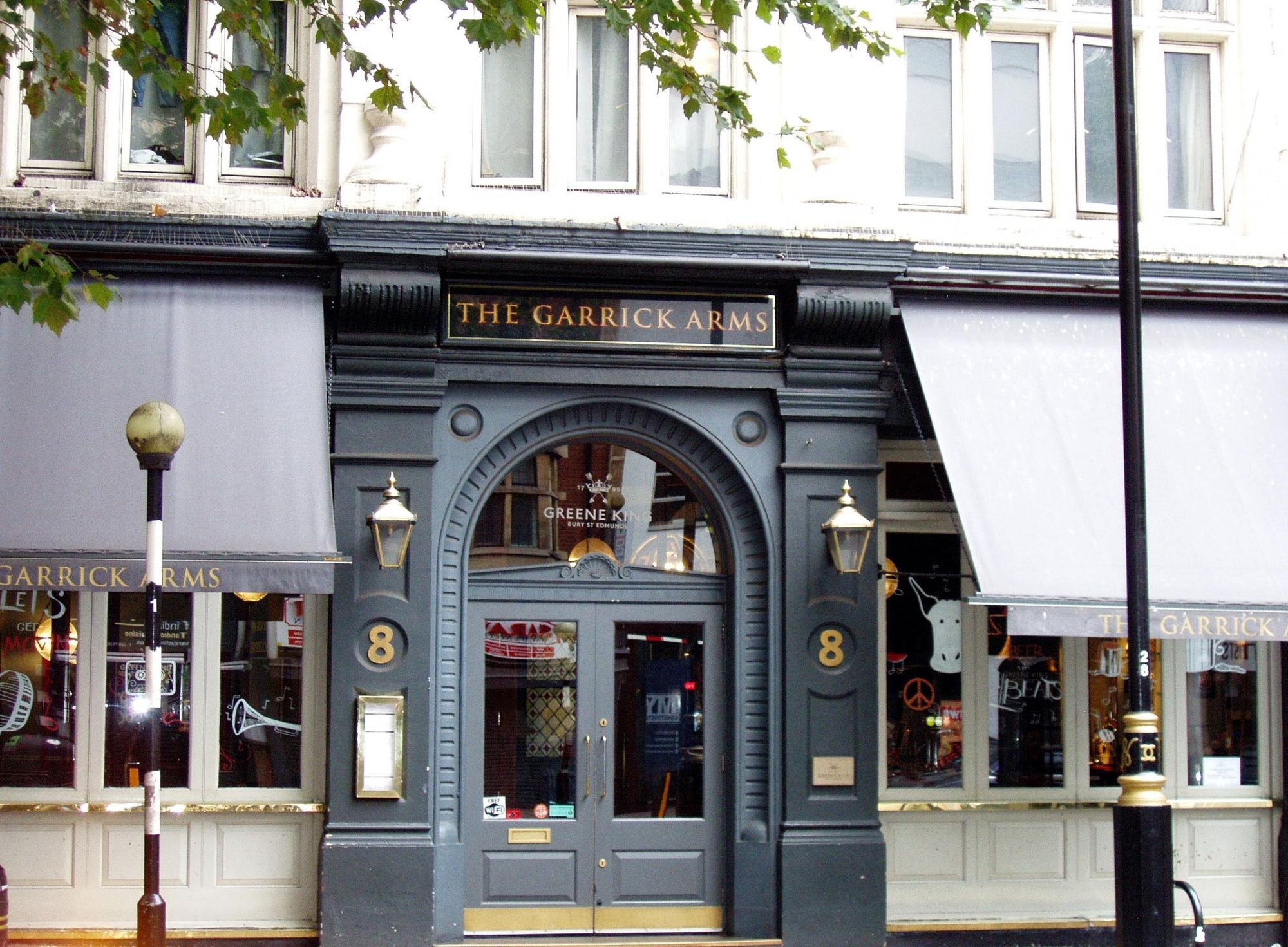 Garrick Arms WC2-2 Sep 2017. (Pub, External). Published on 17-09-2017
