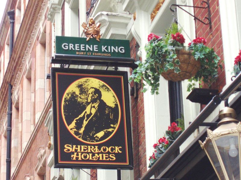 Sherlock Holmes sign Oct 2017. (Pub, External, Sign). Published on 04-10-2017 