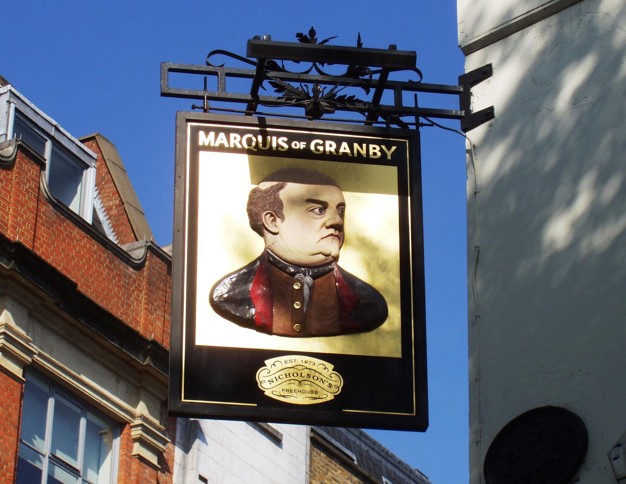 Marquis of Granby W1 sign May 2018. (Pub, External, Sign). Published on 20-05-2018