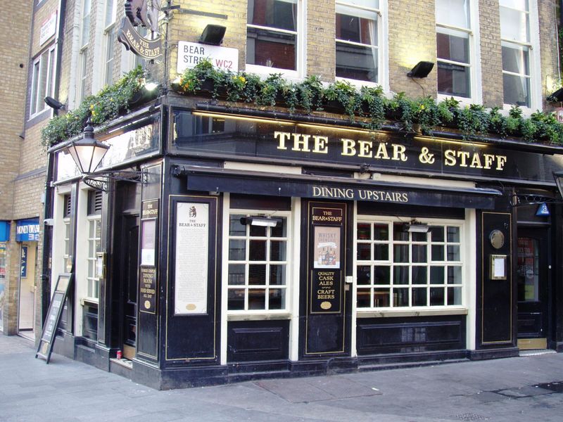 Bear & Staff WC2-1 Feb 2018. (Pub, External, Key). Published on 25-02-2018