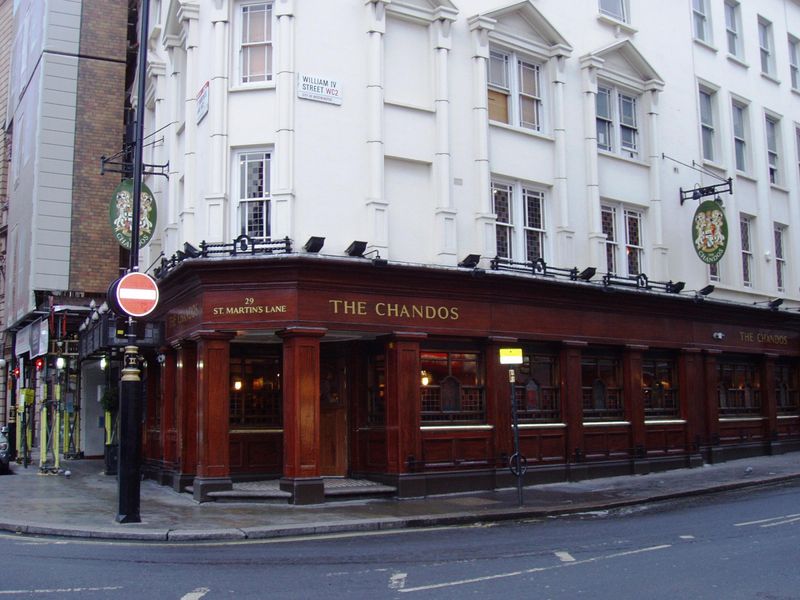 Chandos WC2 Jan 2017. (Pub, External, Key). Published on 08-01-2017