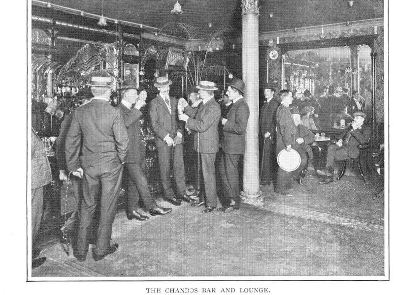 Chandos circa 1900 see Historic Interest for attribution. (Pub, Bar). Published on 25-08-2017