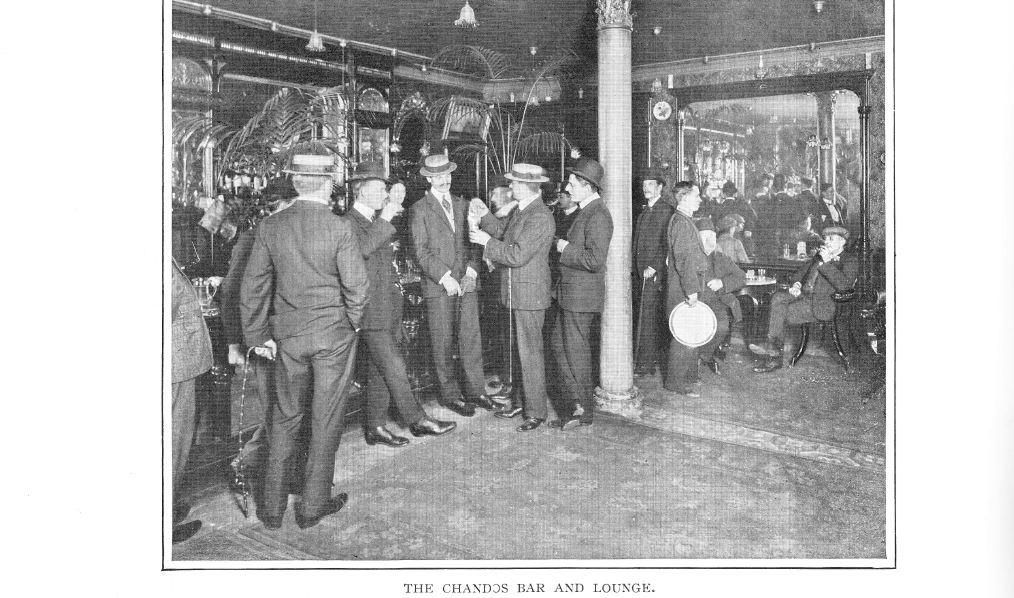 Chandos circa 1900 see Historic Interest for attribution. (Pub, Bar). Published on 25-08-2017