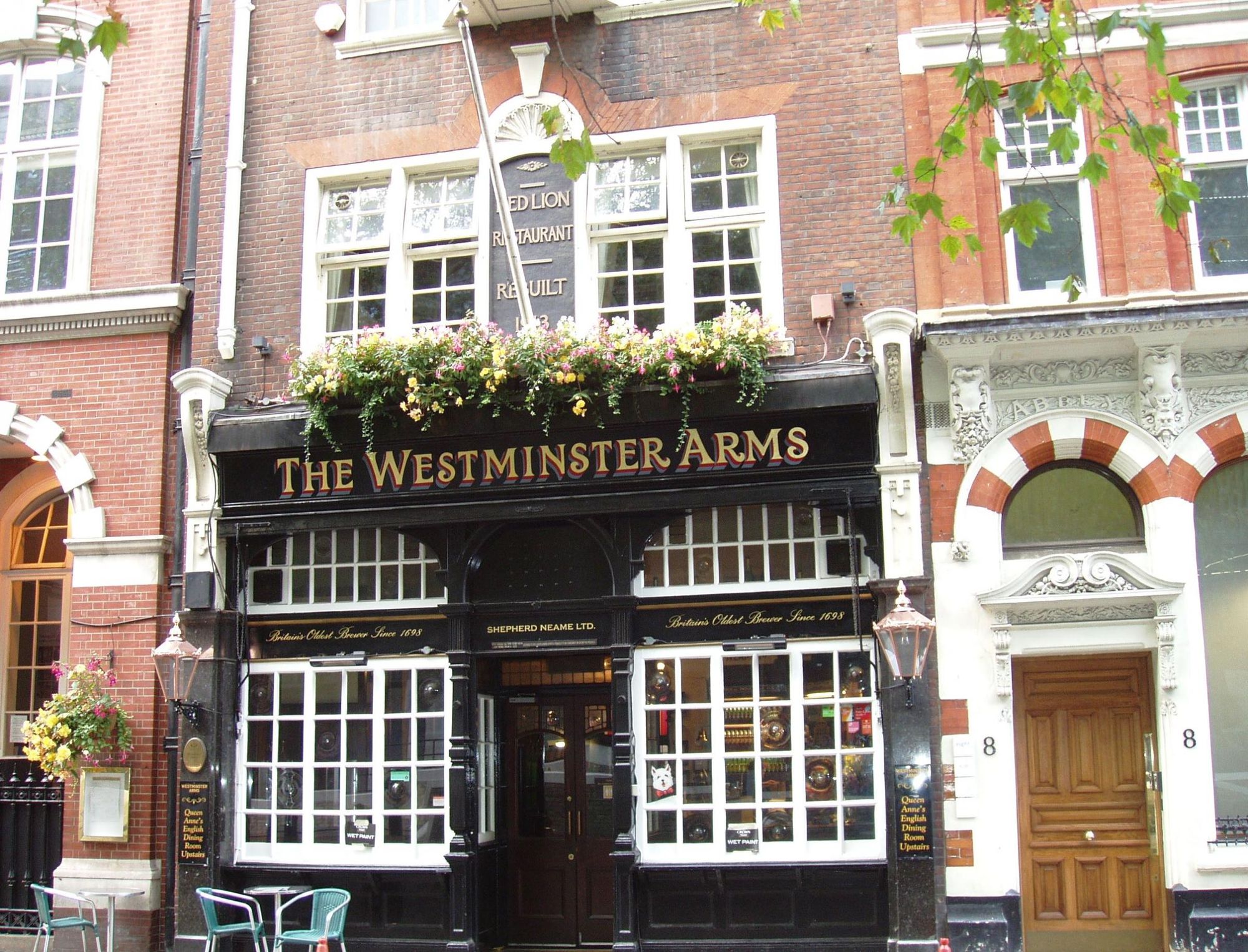 Westminster Arms SW1 Oct 2017. (Pub, External, Key). Published on 09-10-2017