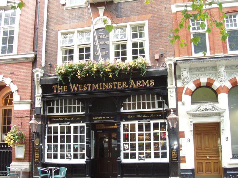 Westminster Arms SW1 Oct 2017. (Pub, External, Key). Published on 09-10-2017
