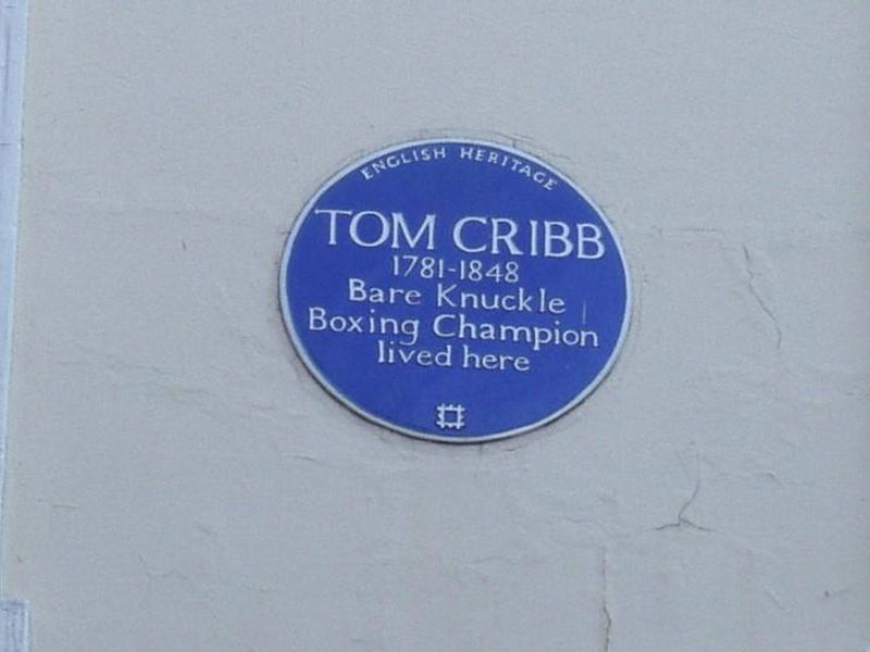 Tom Cribb wall plaque Aug 2022. (Pub, External). Published on 14-08-2022